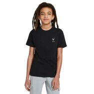 Qivi Balık Burcu Baskılı Unisex Çocuk Siyah T-shirt