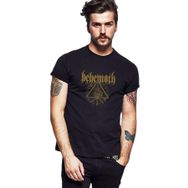 Qivi Behemoth Logo Baskılı Siyah Erkek Örme T-shirt