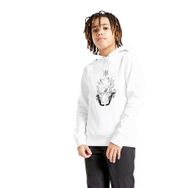 Qivi BGA0845-COCKP Anime Naruto Baskılı Unisex Çocuk Beyaz Kapüşonlu Sweatshirt