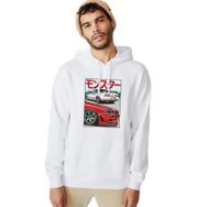 Qivi BGA1140-ERKKP Baskılı Erkek Beyaz Sweatshirt