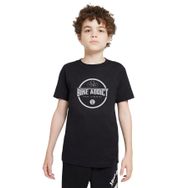 Qivi Bike Addict Logo Baskılı Unisex Çocuk Siyah T-shirt