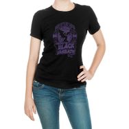 Qivi Black Sabbath Lord Of This World Baskılı Siyah Kadın Örme T-shirt