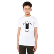 Qivi Bts Army Baskılı Unisex Çocuk Siyah T-shirt