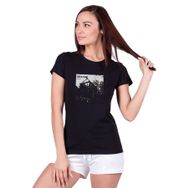 Qivi Burzum Aske Metal Rock Müzik Music Baskılı Siyah Kadın Örme T-shirt