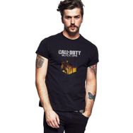 Qivi Call Of Duty Black Ops Baskılı Siyah Erkek Örme T-shirt