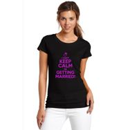 Qivi Can't Keep Calm Can´t Keep Calm Baskılı Siyah Kadın Örme T-shirt