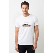 Qivi Cıvıc Typer Baskılı Beyaz Erkek T-shirt