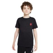 Qivi Cool Skull With Baskılı Örme SFK2399KDNTS Siyah Kadın T-shirt