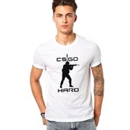 Qivi Cs Go Hard Baskılı Beyaz Erkek T-shirt