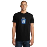 Qivi CSS Baskılı Siyah Erkek Örme T-shirt