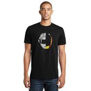 Qivi Daft Punk Ram Baskılı Siyah Erkek Örme T-shirt