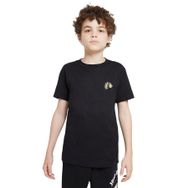 Qivi Death Note Moon Baskılı Unisex Çocuk Siyah T-shirt