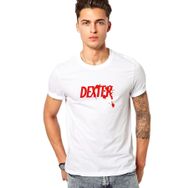 Qivi Dexter Red Logo Baskılı Beyaz Erkek T-shirt