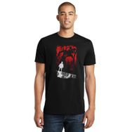 Qivi Eleven Demogorgon Baskılı Siyah Erkek Örme T-shirt