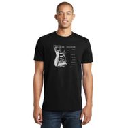 Qivi Eric Clapton Ain't Gonen Give Baskılı Siyah Erkek Örme T-shirt