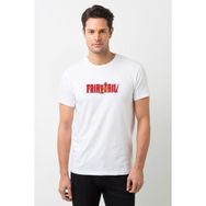 Qivi Fairy Tail 2 Baskılı Beyaz Erkek T-shirt