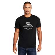 Qivi Fall Out Boy Baskılı Siyah Erkek Örme T-shirt