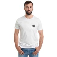 Qivi Fight Club Göğüs Baskılı Beyaz Erkek T-shirt