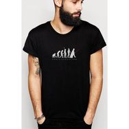 Qivi Force Evolution Baskılı Siyah Erkek Örme T-shirt