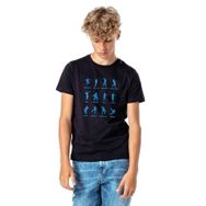 Qivi Fortnite Dans Siyah Baskılı Unisex Çocuk T-shirt
