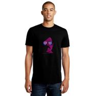 Qivi Freddie Mercury Baskılı Siyah Erkek Örme T-shirt