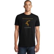 Qivi G O T House Baratheon Baskılı Siyah Erkek Örme T-shirt