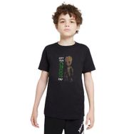 Qivi Get Your Groot On Baskılı Unisex Çocuk Siyah Sweatshirt