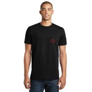 Qivi Him Heartagram Baskılı Siyah Erkek Örme T-shirt