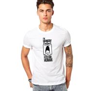 Qivi I am Hungry Baskılı Beyaz Erkek T-shirt