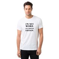 Qivi I m Not Weird I m Limited Edition Baskılı Beyaz Erkek T-shirt