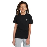 Qivi İkizler Burcu Siyah Baskılı Unisex Çocuk T-shirt