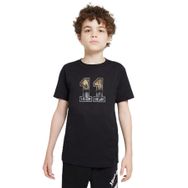 Qivi Illustrated Graphic Baskılı Unisex Çocuk Siyah Sweatshirt