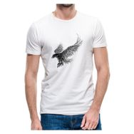 Qivi Kartal Kanatları Beyaz Erkek T-shirt