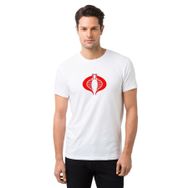 Qivi Kobra Kırmızı Baskılı Beyaz Erkek T-shirt
