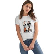 Qivi Kpop Blackpink Black Pink Beyaz Kadın T-shirt