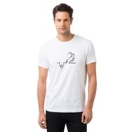 Qivi La Linea Trt Cizgi Adam Accident Baskılı Beyaz Erkek T-shirt