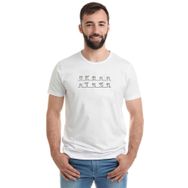 Qivi La Linea Trt Cizgi Adam Dance Baskılı Beyaz Erkek T-shirt