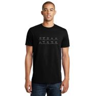 Qivi La Linea Trt Cizgi Adam Dance Baskılı Siyah Erkek Örme T-shirt