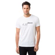 Qivi La Linea Trt Cizgi Adam How Baskılı Beyaz Erkek T-shirt