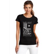 Qivi Lamb of God There is No Baskılı Siyah Örme Kadın T-shirt