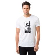 Qivi Last Clean Baskılı Beyaz Erkek T-shirt