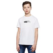 Qivi Loading Beer Baskılı Beyaz Unisex Çocuk T-shirt