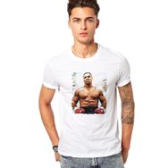 Qivi Mike Tayson Baskılı Beyaz Erkek T-shirt