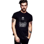 Qivi Mike Tyson The Baddest Boks Baskılı Siyah Erkek Örme T-shirt