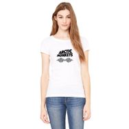 Qivi Monkeys Sheffield Suck It and See Baskılı Beyaz Kadın Örme T-shirt