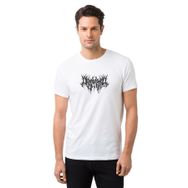 Qivi Most Awesome Black Metal Rock Baskılı Beyaz Erkek T-shirt