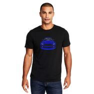 Qivi Mustang Baskılı Siyah Erkek Örme T-shirt