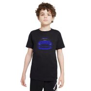 Qivi Mustang Baskılı Siyah Unisex Çocuk T-shirt