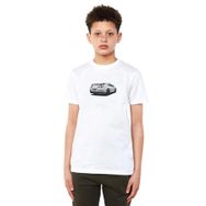 Qivi Nissan Gt R Arka Baskılı Unisex Çocuk Beyaz T-shirt