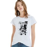 Qivi One Piece Baskılı Beyaz Kadın T-shirt